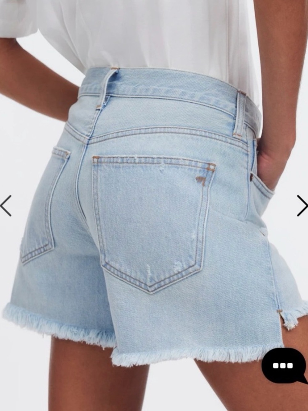Madewell Relaxed Mid-Length Denim Shorts - Picture 2 of 7